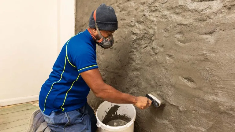 Damp proofing the basement of a residential property